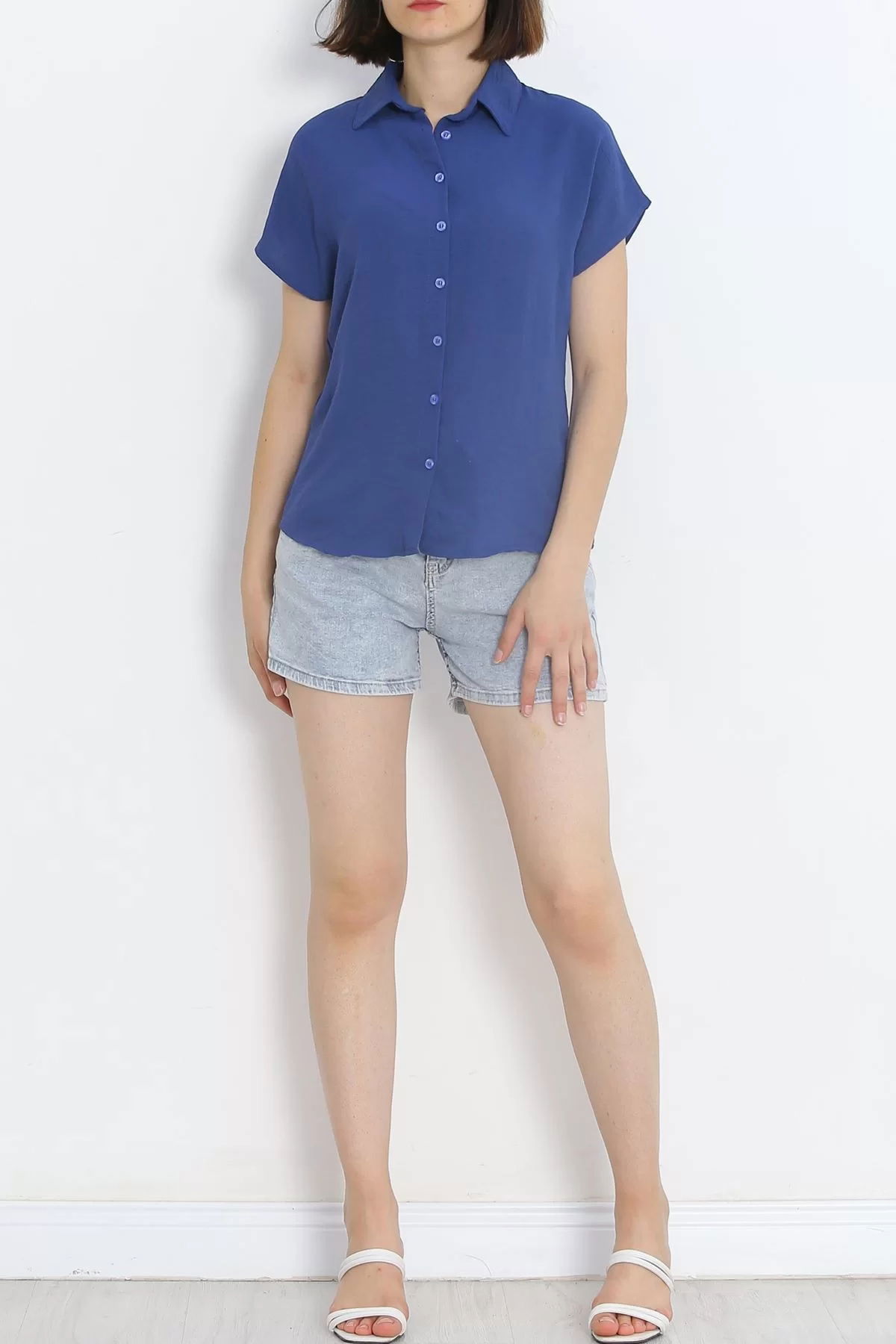 Bat Sleeve Shirt Indigo - 1546.1095.