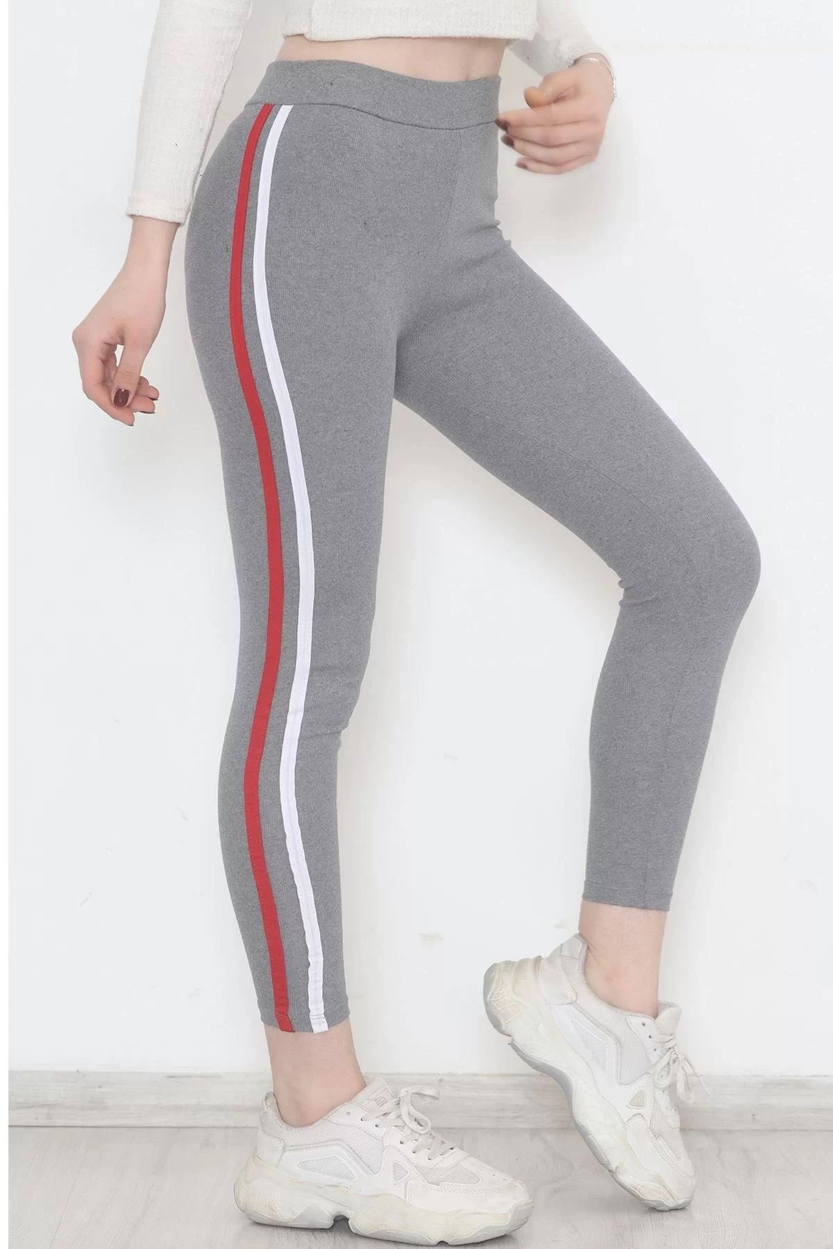 Double Stripe Ribbed Leggings Grikred - 9948.1567.