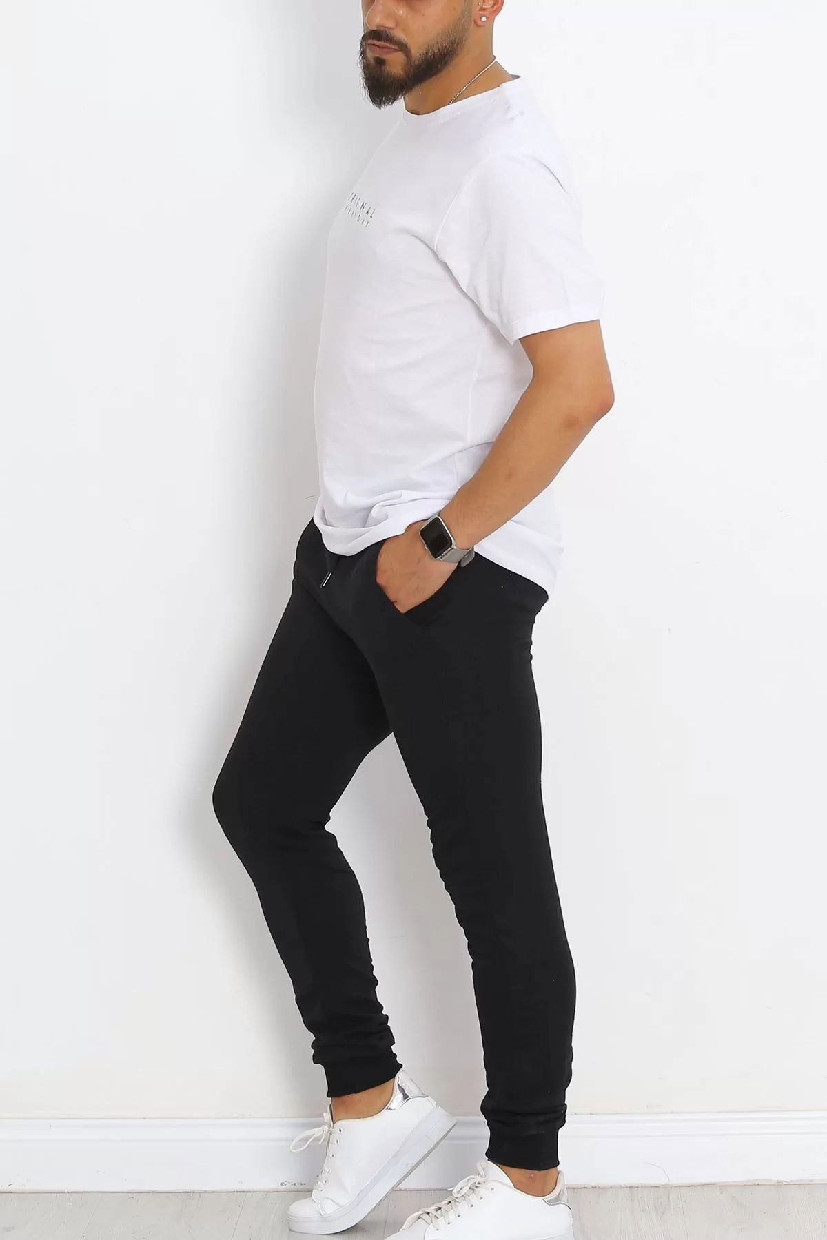 Camisole Leg Men's Sweatpants Black - 16814.1778.