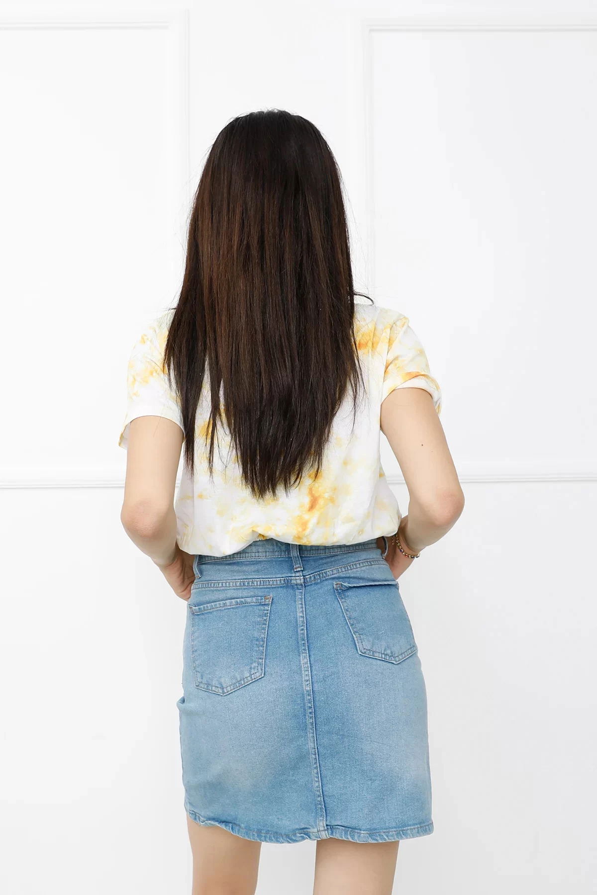 Batik Patterned Crop Yellow - 411.0311.