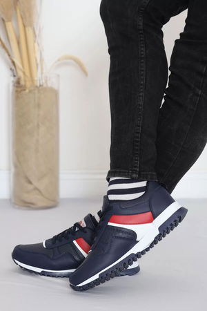 Men's Sneakers Navy Red - 18518.264.