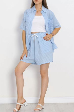 Oversize Shorts Set Blue - 18943.1247.