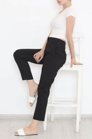 Double Trousers with Waist Cuffs Black - 20647.683.