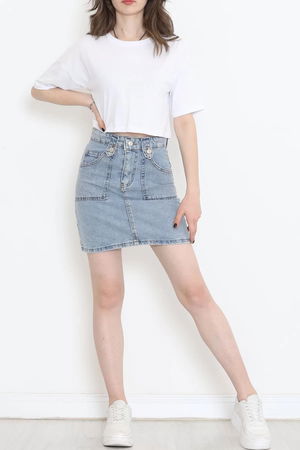 Single Jersey Crop T-shirt White - 1111.1567.