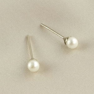 Ball Pearl Earrings 4 Mm - Dl0303.01