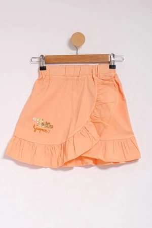 3-7 Years Embroidered Skirt Salmon - 624712.1576.