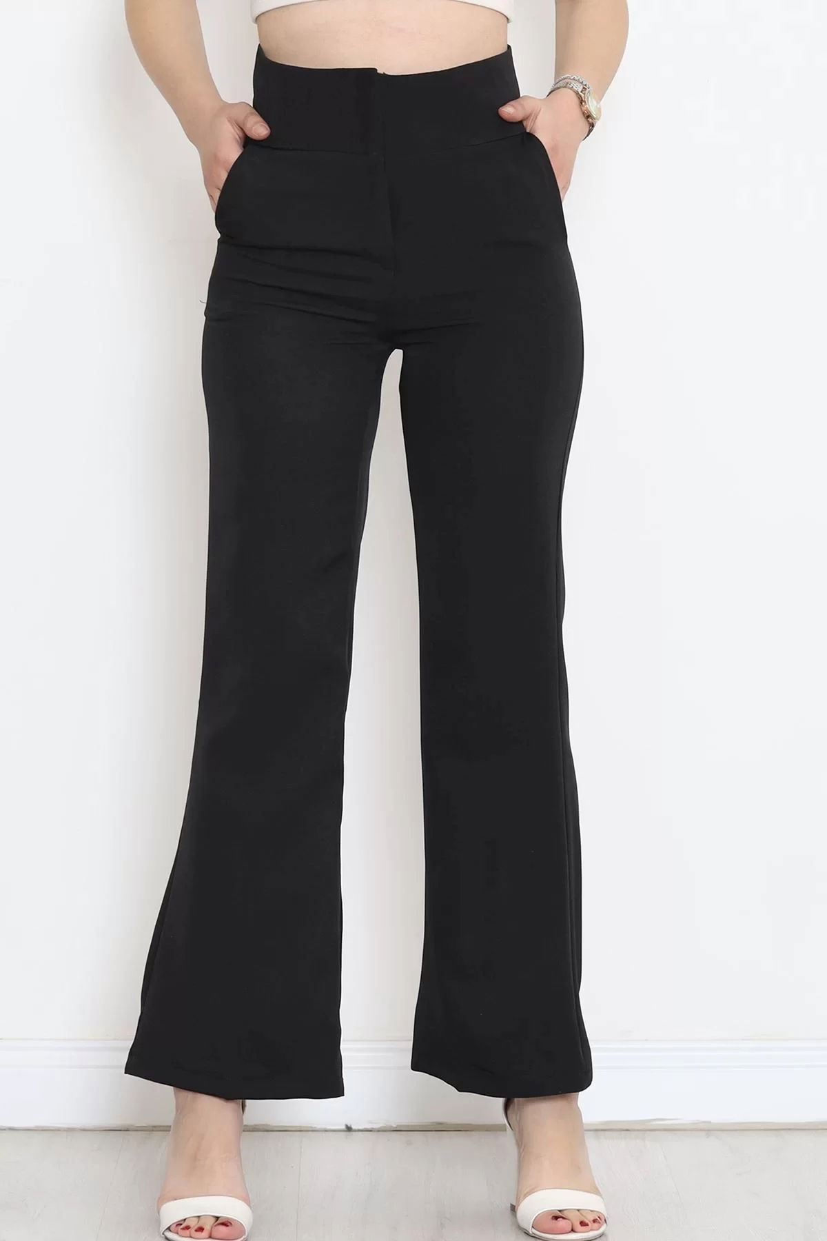 Double Leg Trousers Black - 726.1247.