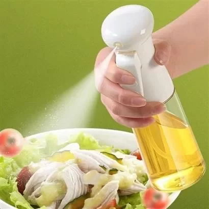 Tufeyo Multipurpose Glass Bottle Sprayer Dispenser Oil Dispenser Lemon Dispenser Vinegar Sauce Dispenser Spray White