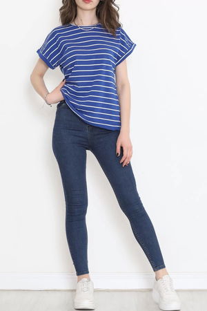 Single Jersey Striped Duplex T-Shirt Saks - 15918.1567.