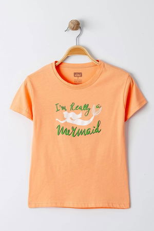 3-7 Years Printed Kids T-Shirt Orange - 624058.1576.