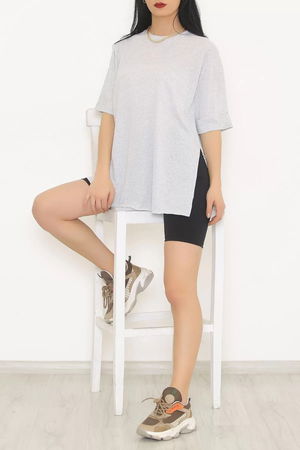 Double Sleeve T-Shirt Gray - 9611.1778.