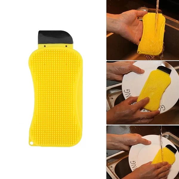 Tufeyo Multifunctional Practical Dishwashing Brush with Detergent Reservoir