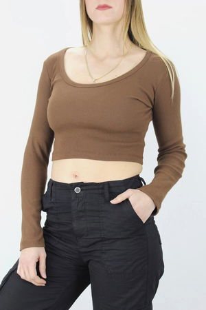 U-Neck Camisole Blouse Coffee - 138.950