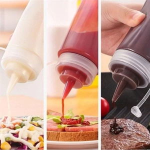 Tufeyo Transparent Covered Leakproof Oil Bottle Sauce Bottle Plastic Oil Pourer 400 Ml Ap-9028