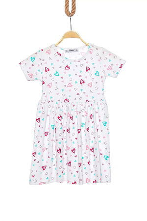 5-8 Years Printed Dress White - 624159.1576.