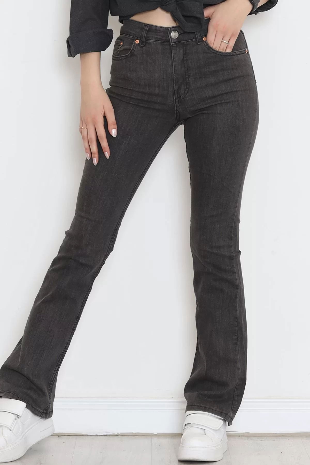 Flared Jeans Gray - 18688.1431.