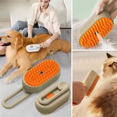 Tufeyo Handle Water Spray Cat Dog Brush Massage Effect Hair Gathering Comb