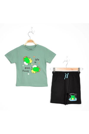 1-4 Years Printed Shorts Set Mint - 124036.1576.