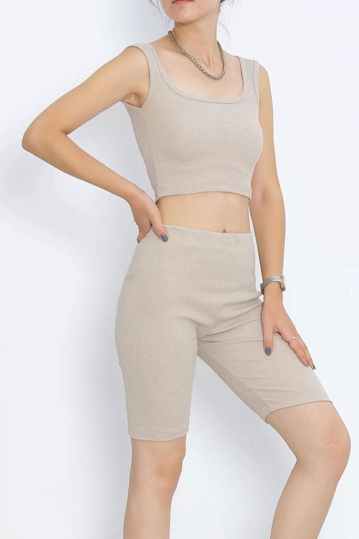 Camisole Shorts Set Beige - 16608.1567.