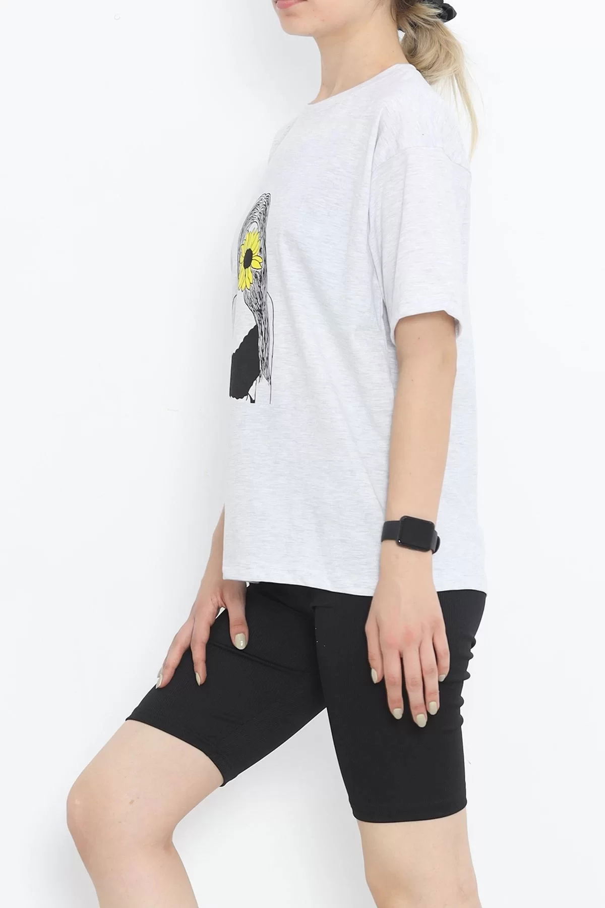 Printed T-shirt Gray - 16521.1567.