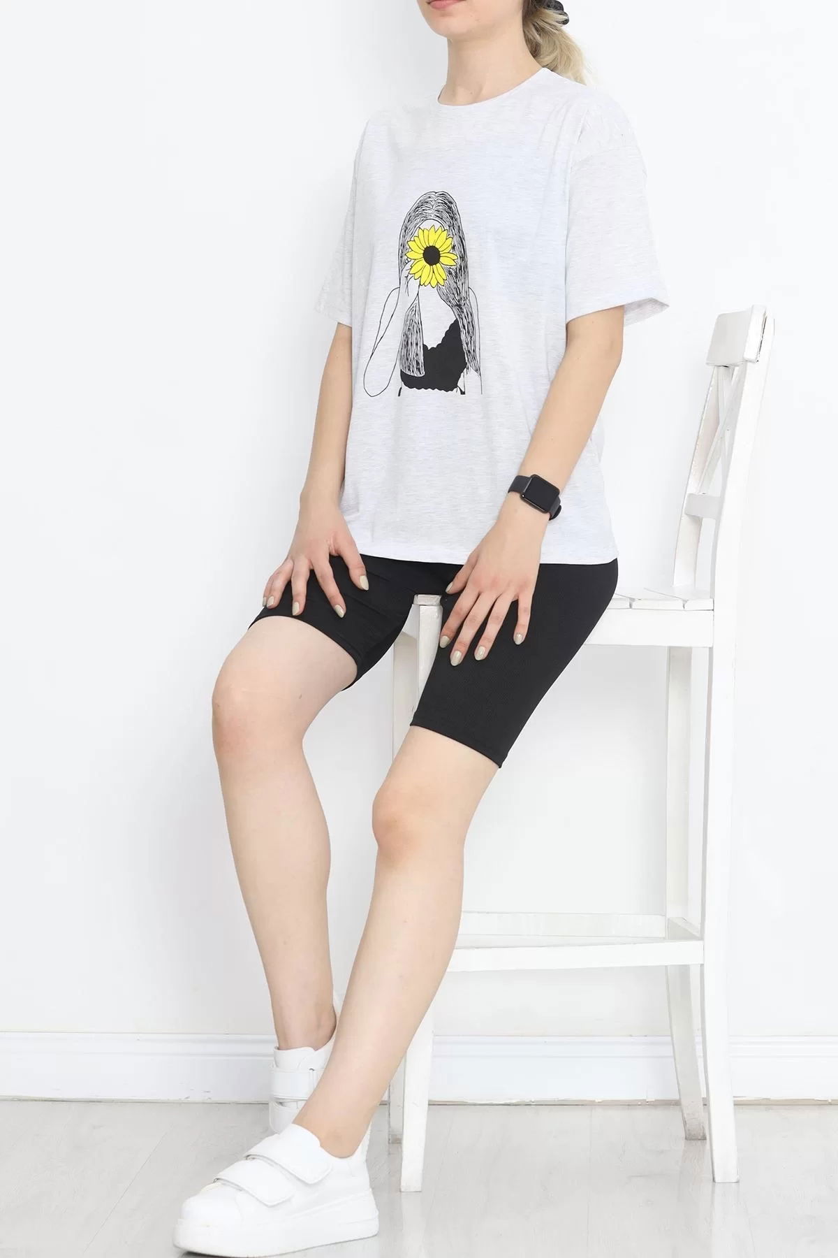 Printed T-shirt Gray - 16521.1567.