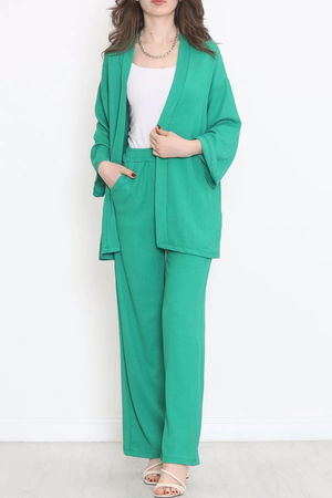 Long Kimono Suit Green - 722.1247.