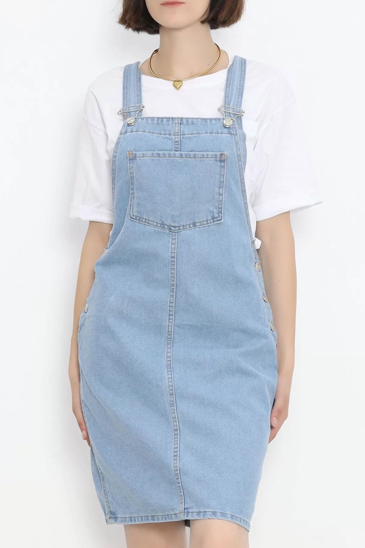 Salopet Jeans Dress Lightblue1 - 15144.1184.