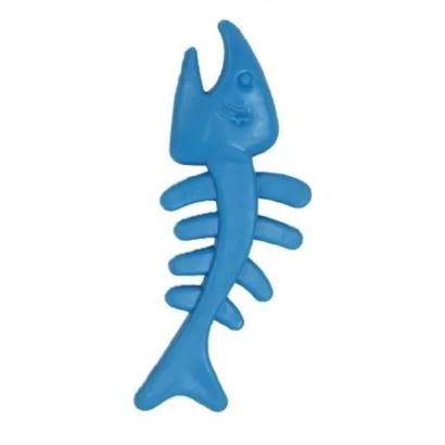 Tufeyo Fish Bone Skeleton Shaped Colorful Plastic Cat Toy