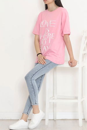 Double Sleeve T-shirt Light Pink - 16526.1567.