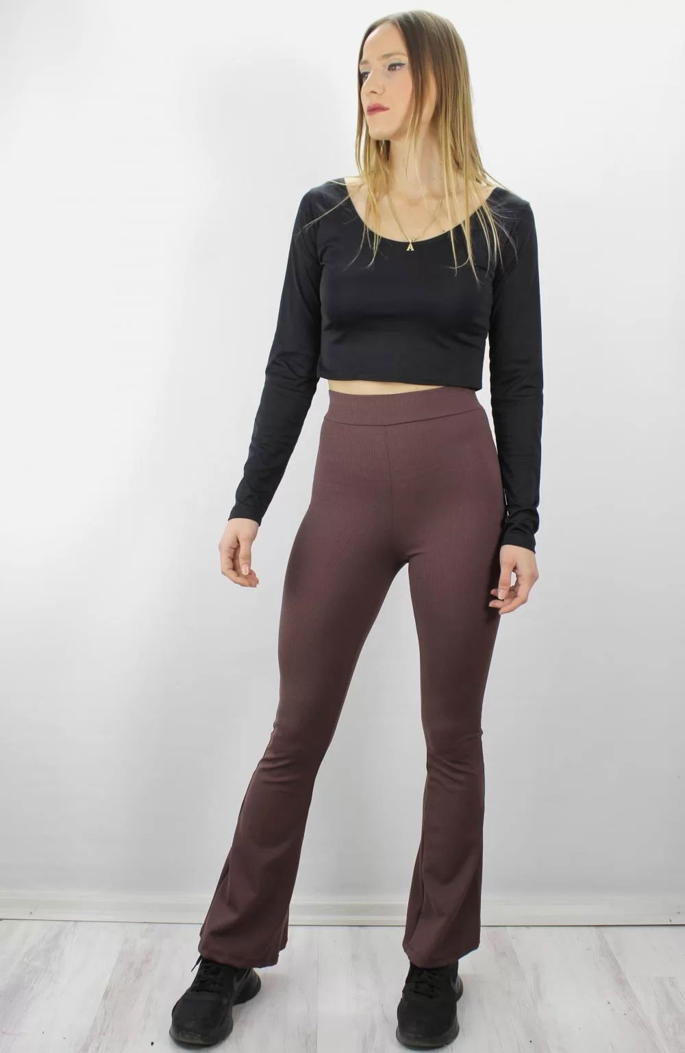 Flared Leggings Brown - 1634.1250.