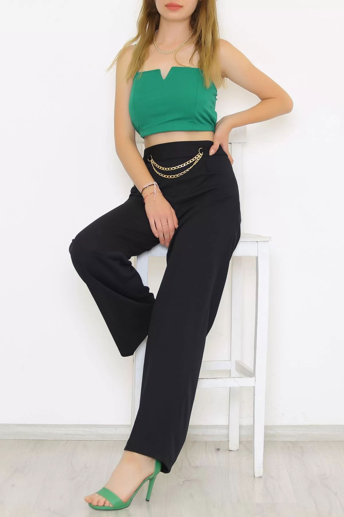 Chain Shaggy Pants Black - 24200.683.