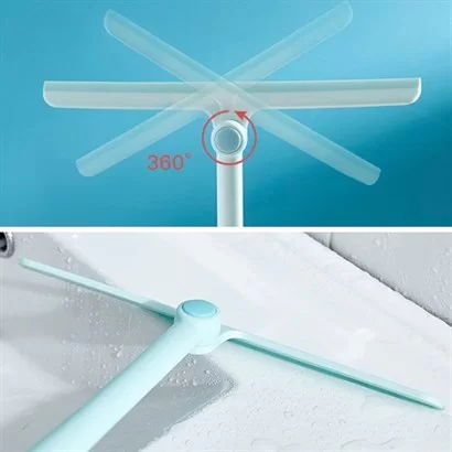 Tufeyo 360 Degree Rotating Head Glass Wipe Multipurpose Practical Glass Mirror Tile Wiping Tool