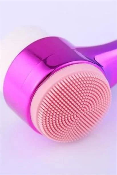 Tufeyo Dual Function Colorful Skin Facial Cleansing Brush Exfoliating Massage Effect Pore Cleaner Tool