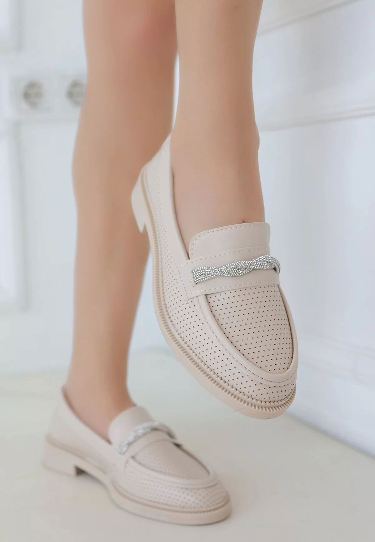 Woni Beige Skin Babet Shoes