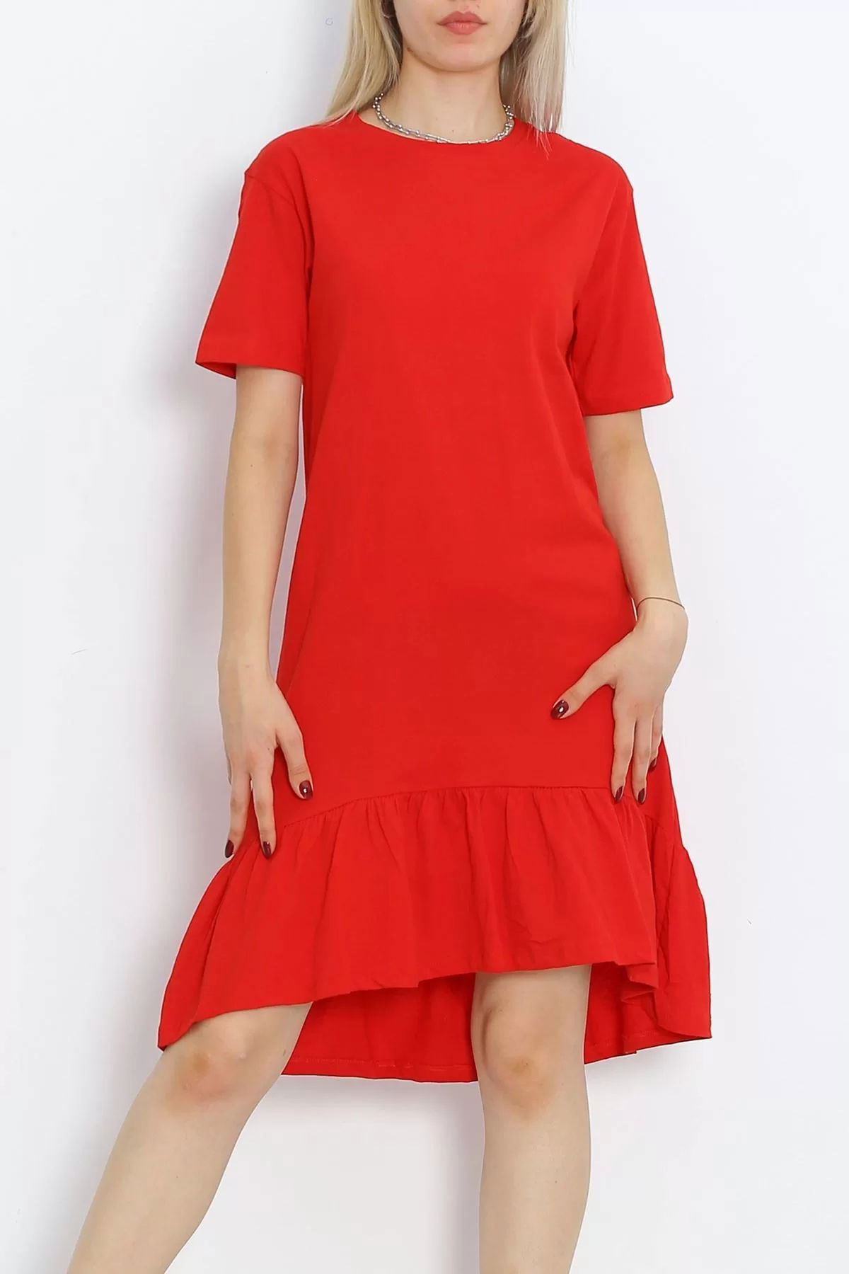 Ruffled Dress Red - 15868.1567.