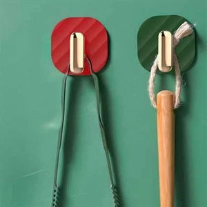 Tufeyo 2pcs Adhesive Retro Hanging Cabinet Door Handle Green