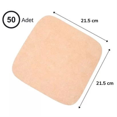 50Pcs Air Fryer Baking Paper Disposable Greaseproof Waterproof Nonstick Non Perforated Flat Square Model