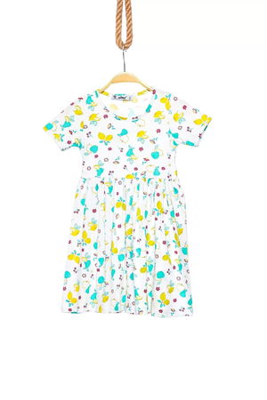 5-8 Years Printed Dress White - 624103.1576.