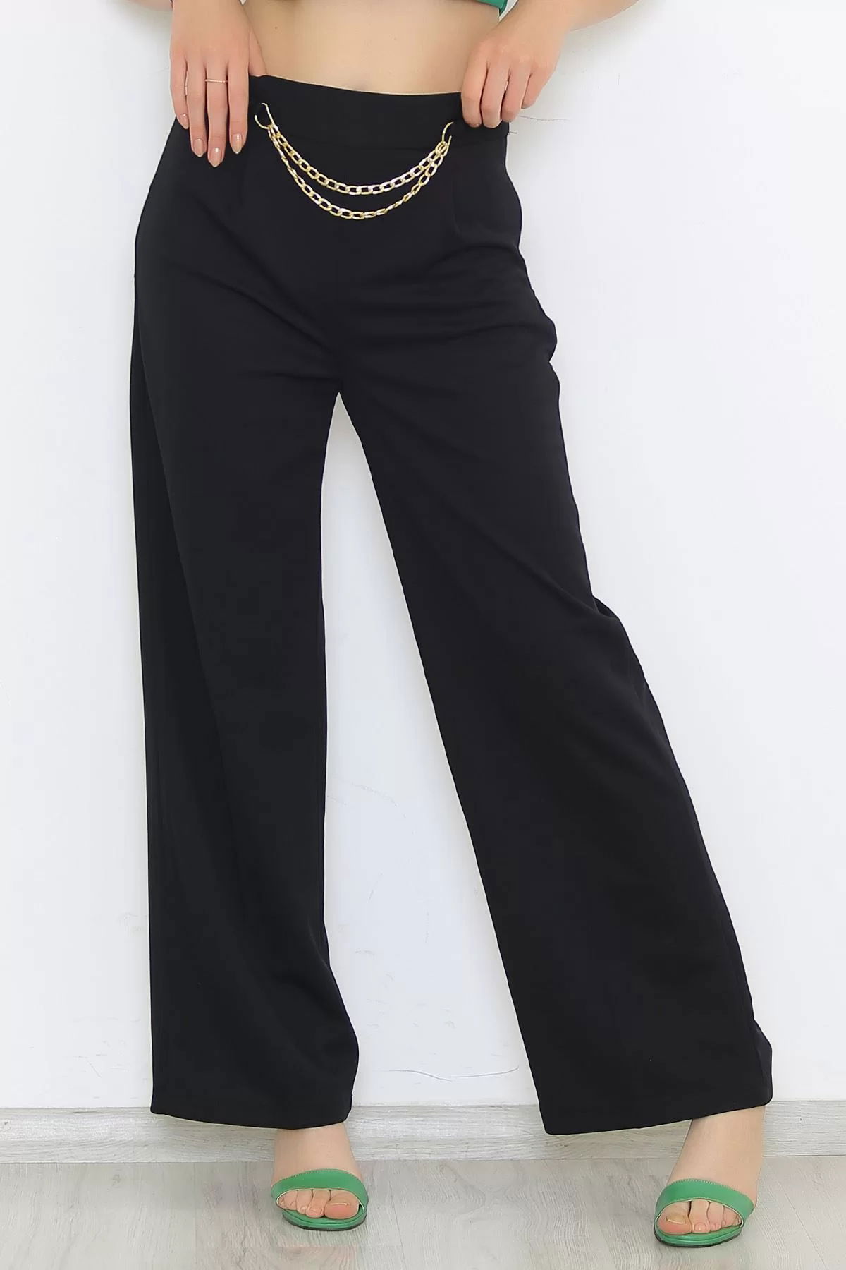 Chain Shaggy Pants Black - 24200.683.