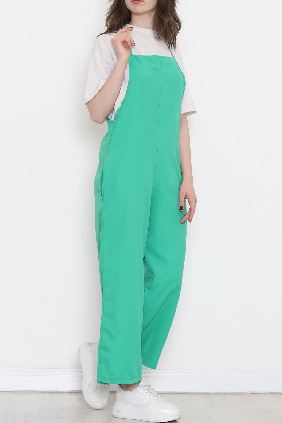 Rope Strap Jumpsuit Green - 18324.701.