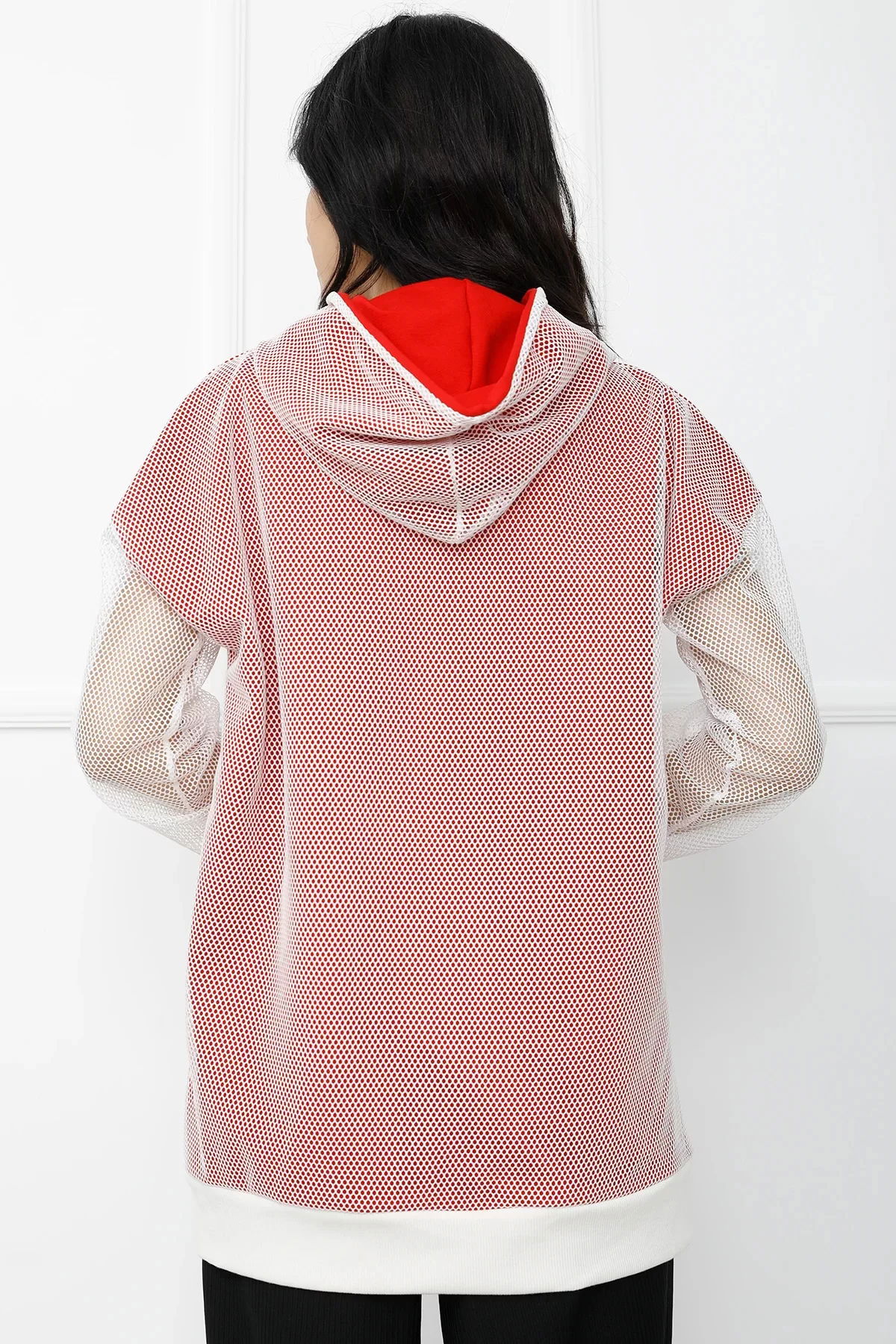 Mesh Sleeve Sweat Fuchsia - 313.866