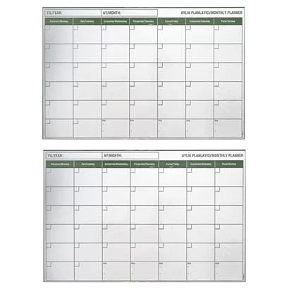 Tufeyo Magnetic Adhesive One Month Program Planner Calendar 85x56 Cm