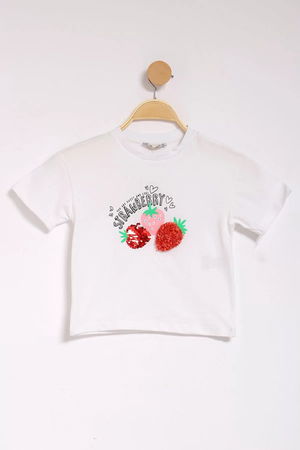 3-7 Years Embroidered Kids T-Shirt White - 624845.1576.