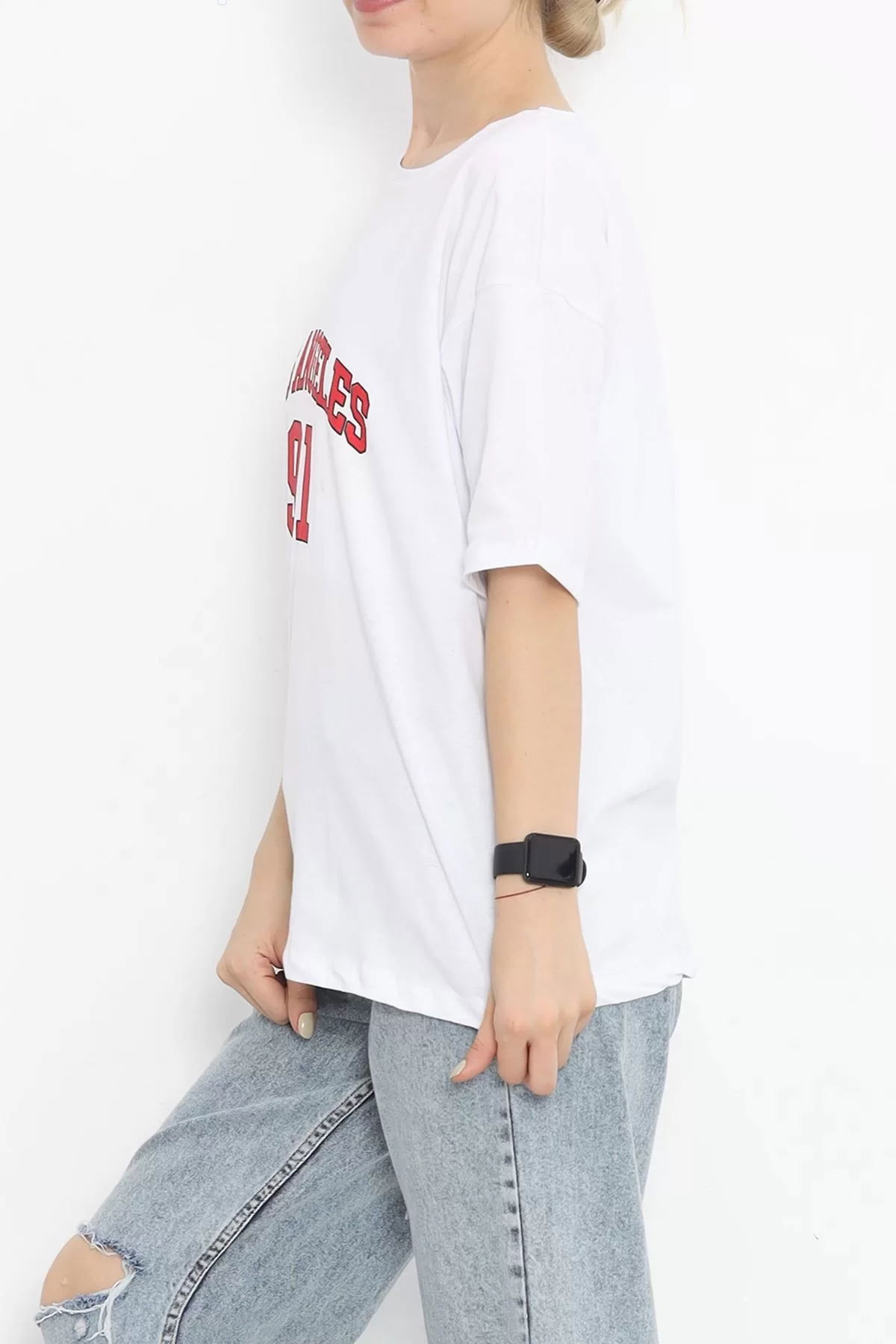 Printed Crew Neck T-shirt White - 16510.1567.