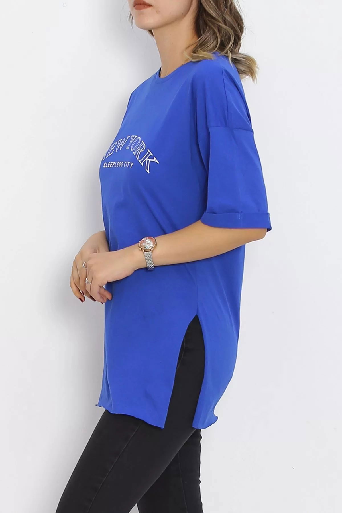 Printed Double Sleeve T-Shirt Saks - 16560.1567.