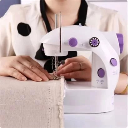 Tufeyo Practical Portable Electric Or Battery Travel Type Speed Adjustable Stepped Sewing Machine