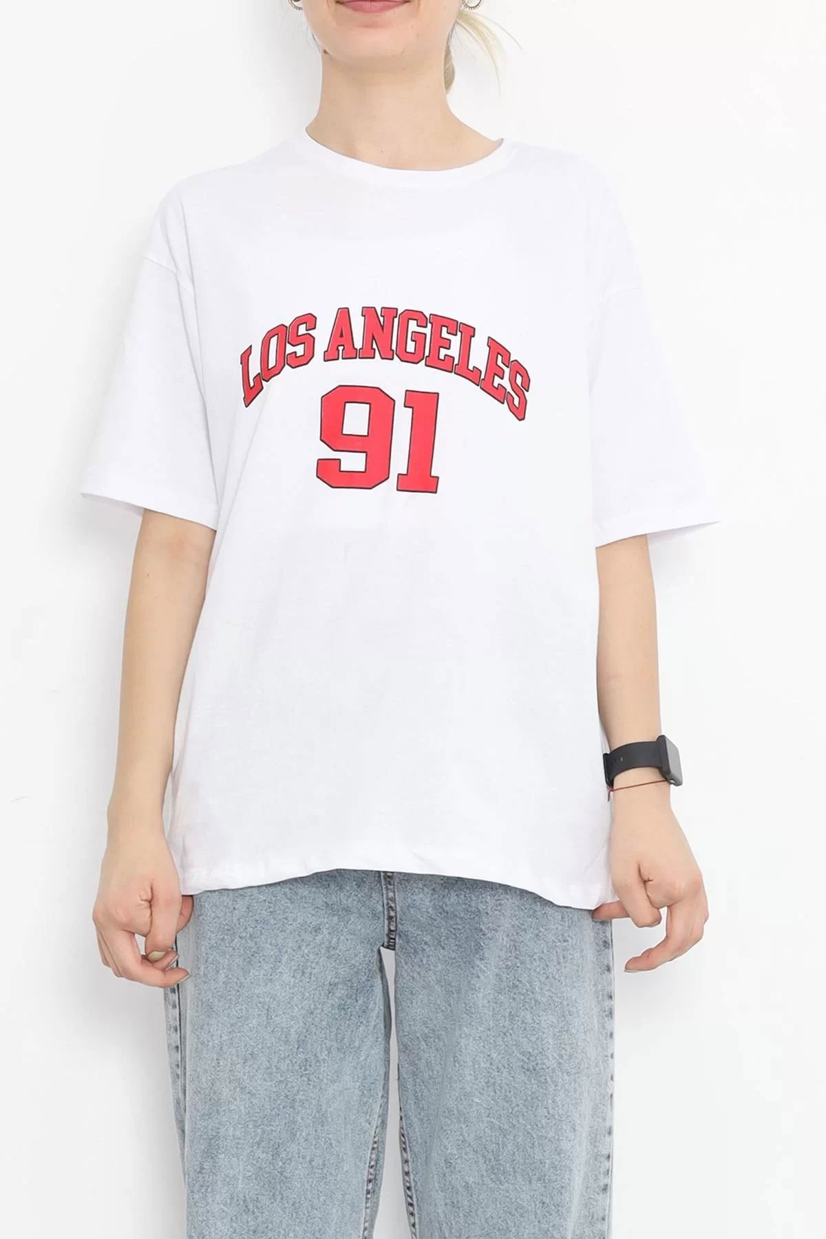 Printed Crew Neck T-shirt White - 16510.1567.