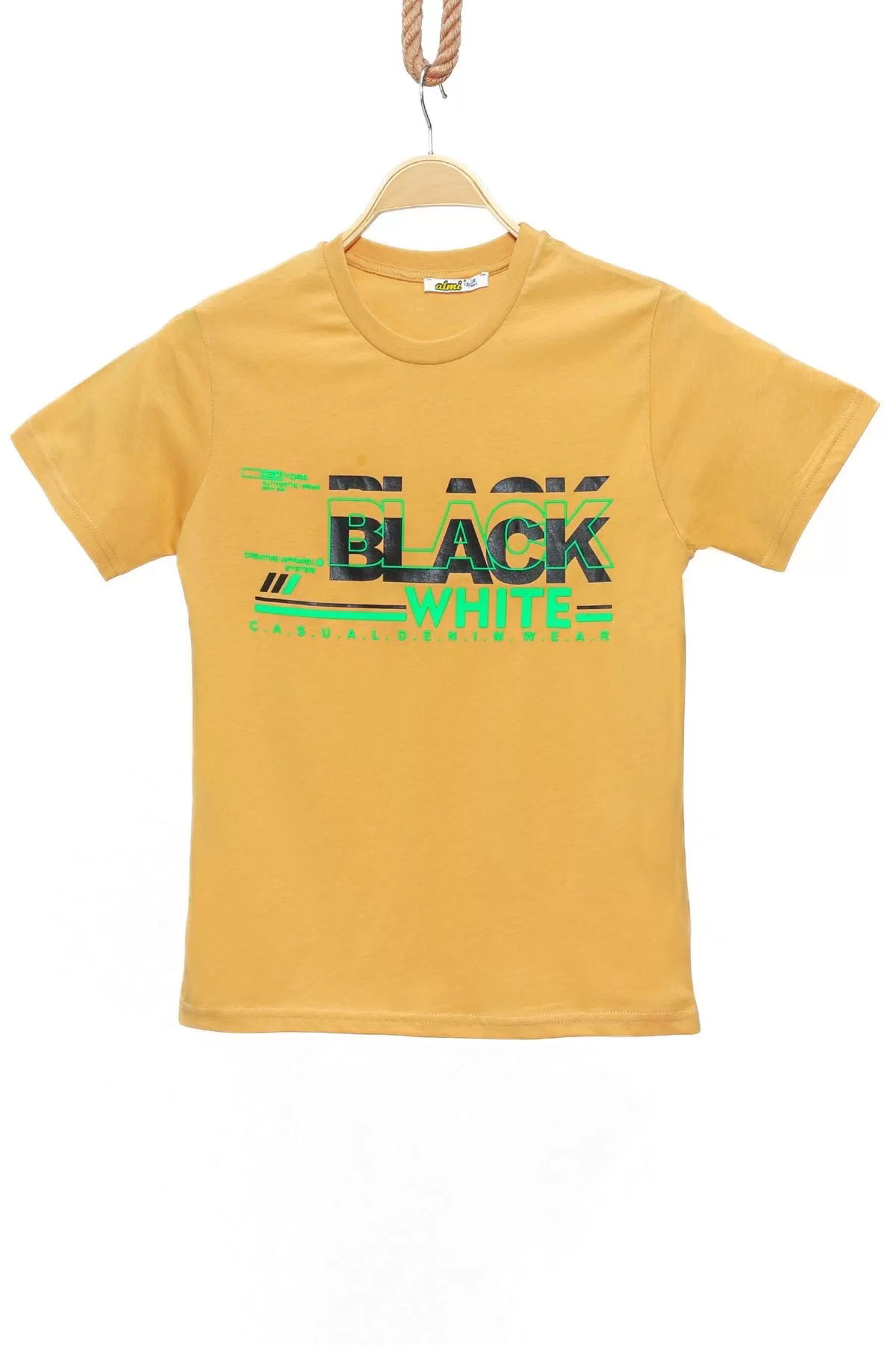 13-16 Years Printed Kids T-Shirt Mustard - 424113.1576.