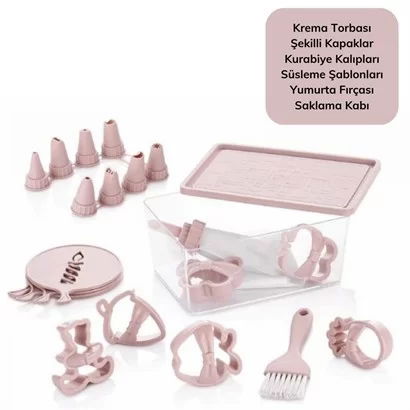 Tufeyo 22 Piece Plastic Easy to Use Cake Shaped Cookie Set