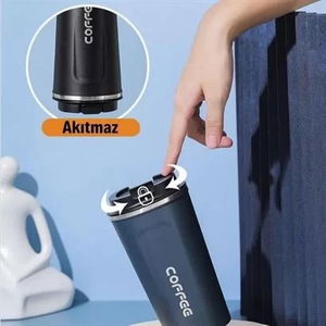 Tufeyo Stainless Steel Heat Insulated Leak Proof Digital Display Coffee And Tea Thermos With Heat Meter